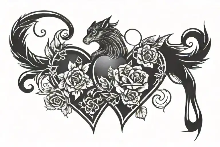 Lloyd With A Black Heart Beside Next To Eachother