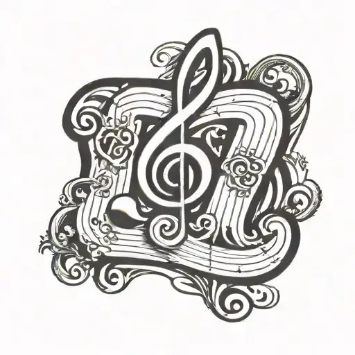 Music Symbol With Letter A