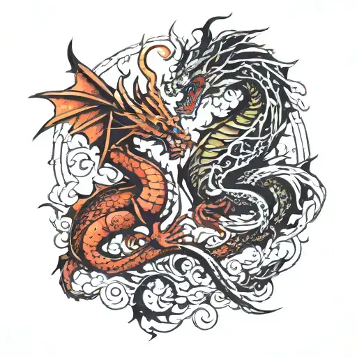 Demon And Dragon
