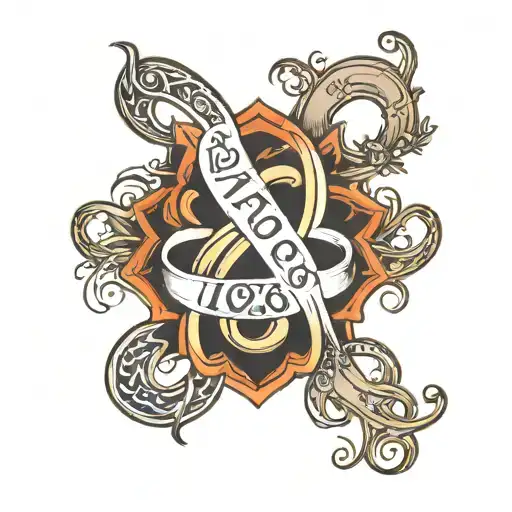 Infinity Sign With Date Of Birth 1978