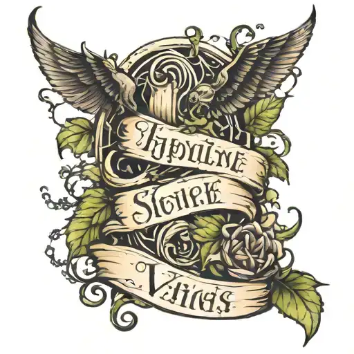 Quote And Vines Wrapped