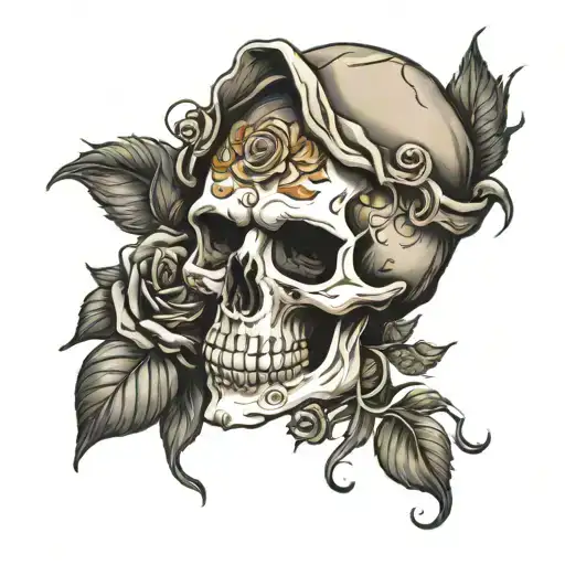 Skull And Roses