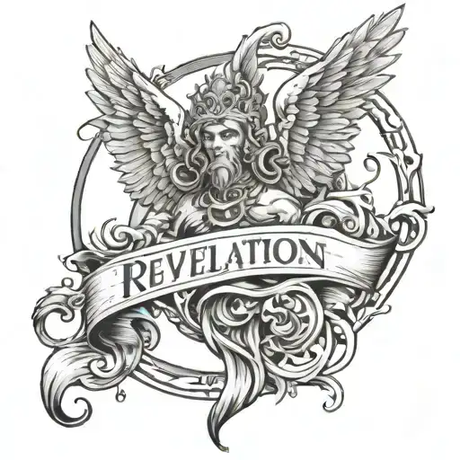 Depiction Of Revelation 5 From The Bible Verse