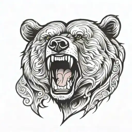 Bear Mouth Open