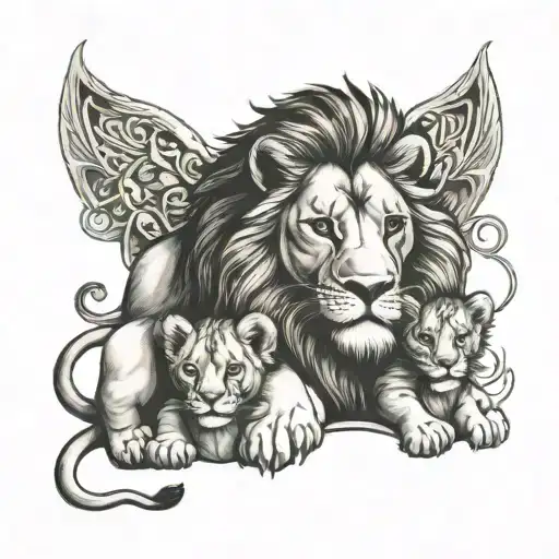 Lion And Cub