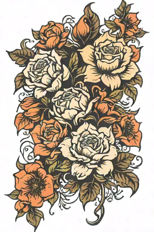 Floral With Quote Spine