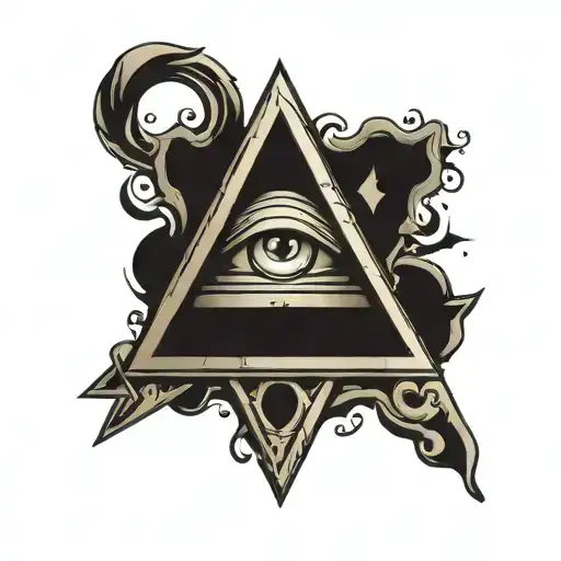 Illuminati Symbol Tattoo Design Featuring