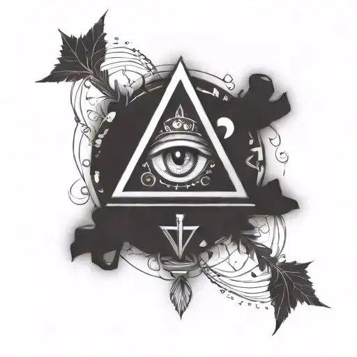 Illuminati Symbol Tattoo Design Featuring