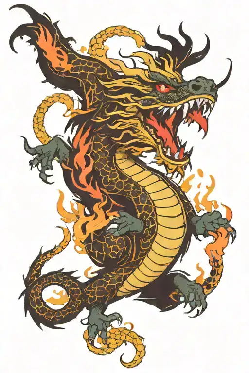 Vietnamese Dragon Breathing Fire