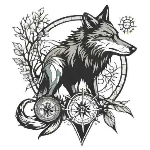 Wolf Alone Compass