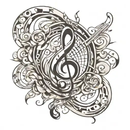 Music Symbol Intertwined