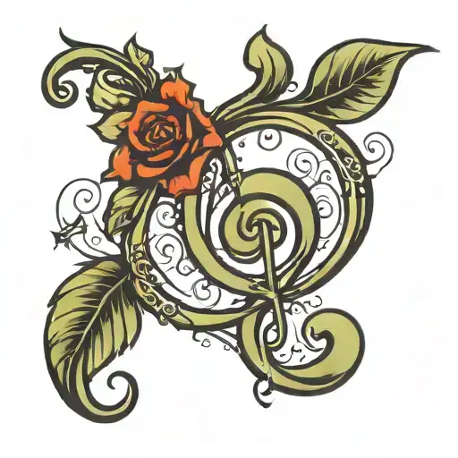 Vine Treble Clef Symbol