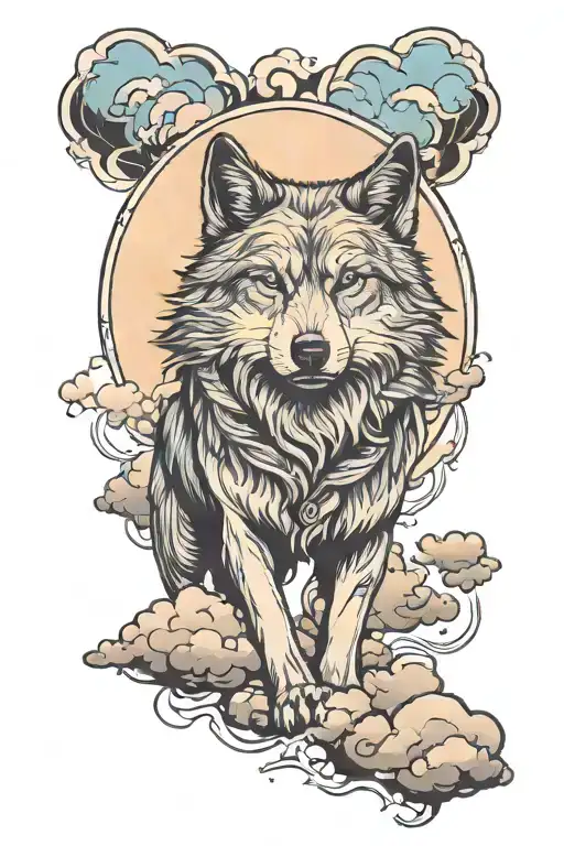 Wolf And Sky