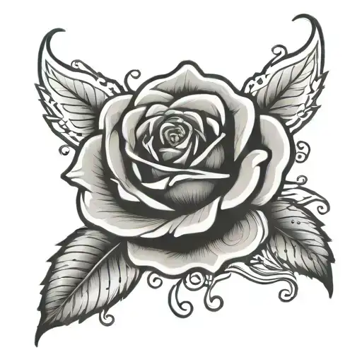 Leza And Kenny's Daugher In A Rose