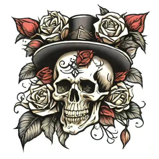 Skull And Roses