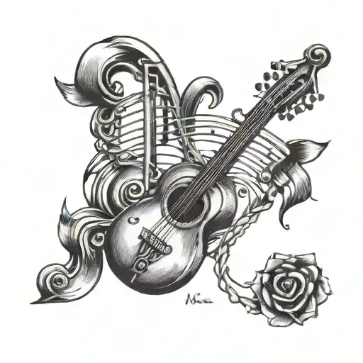 Music Note Intertwined