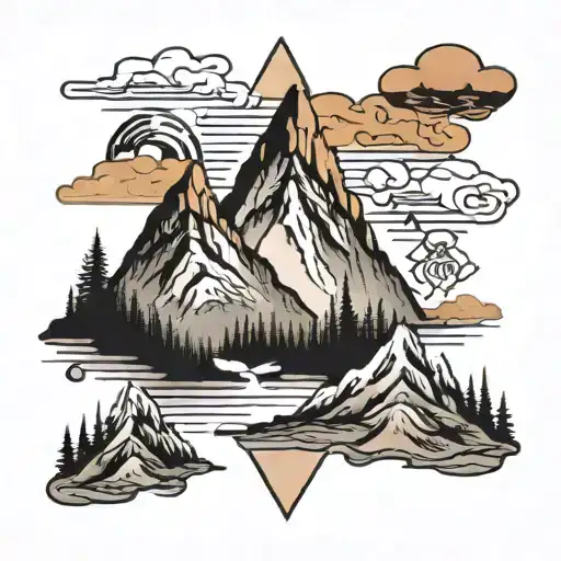 Mountain With A Quote