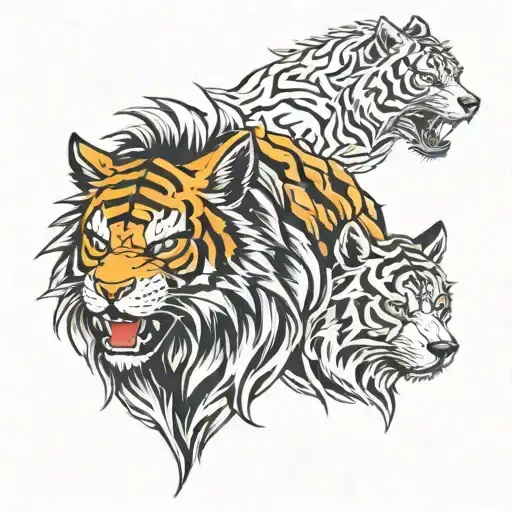 Goku Tiger Wolf Bear Combo