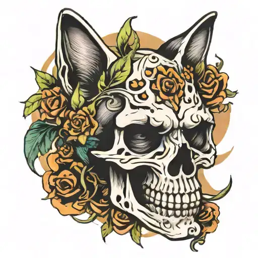 Cat Skull And Smokes