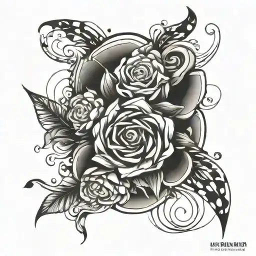 A Wrist Cover Up Tattoo Abstract Design