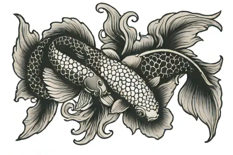 A Wrist Cover Up Tattoo Koi Yin Yang Koi