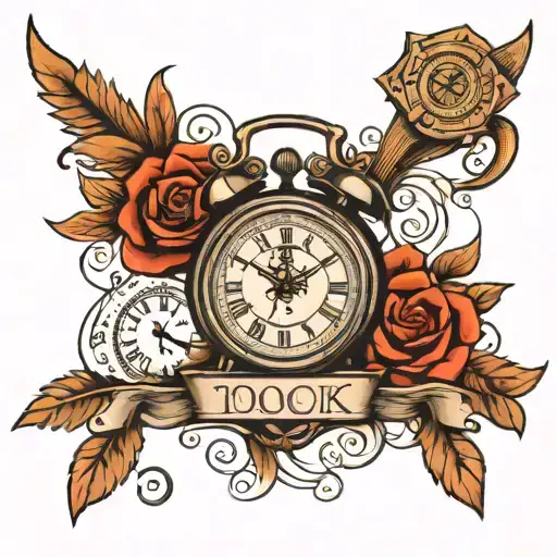 Time Clock 00 00 Written