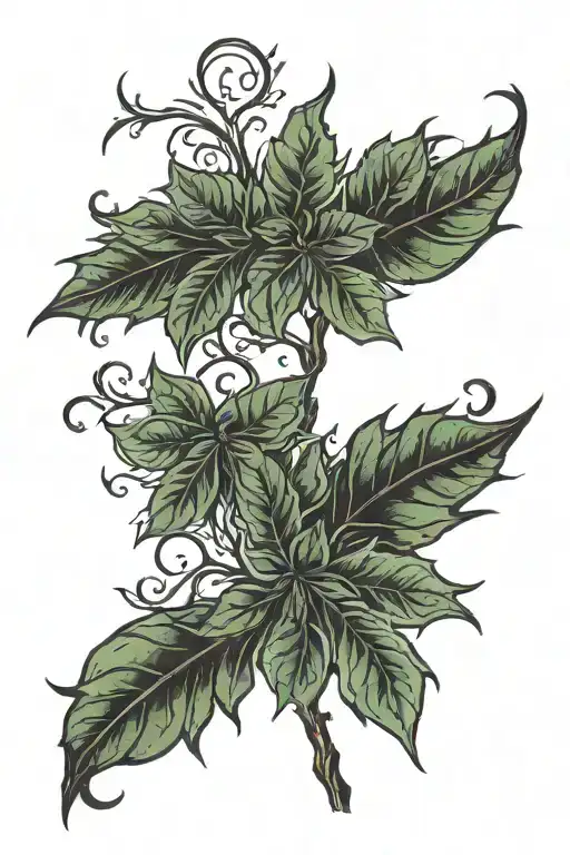 New England Leaves Intertwined