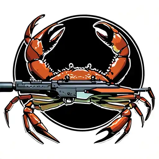 A Crab With A Sniper Rifle