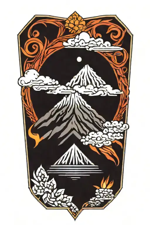 Mandala-like Volcano Marking The Spring Equinox