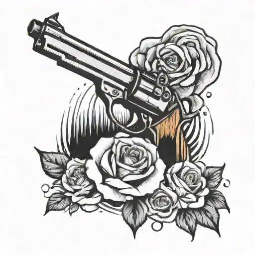 Pistol And Rose