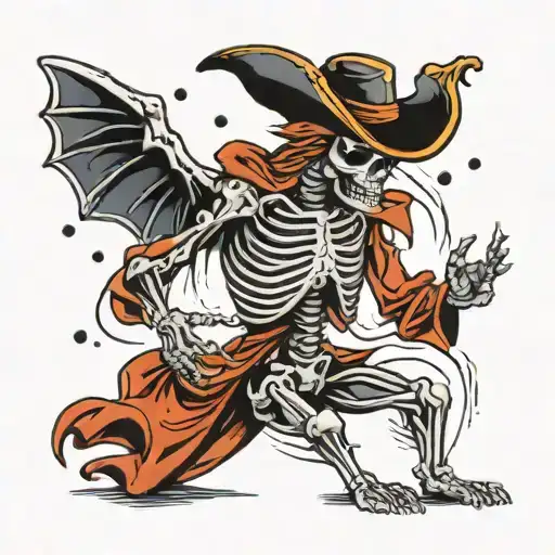 Skeleton Dancing In The Rain