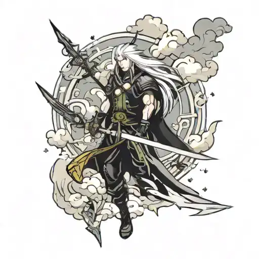 Sephiroth And Cloud Storm