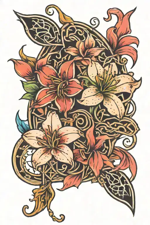 Lily And Viking Runes