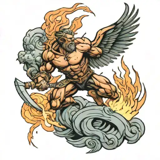 Prometheus Stealing Fire