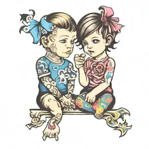 Brother And Sister Tatto Autism Awareness