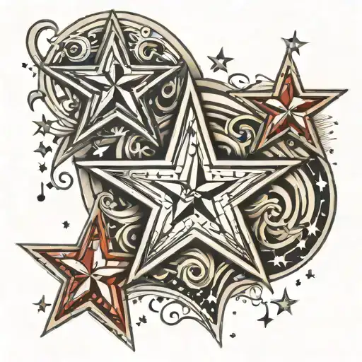 Stars And Texas Star And Music Notes