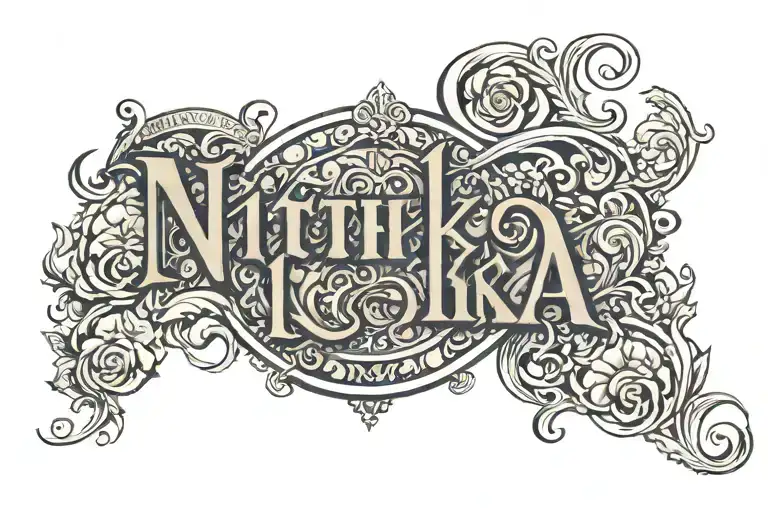 Nitika Name Tattoo Design For My Lovely Wife
