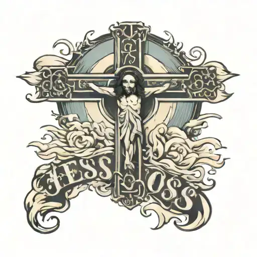 Jesus Cross With Number 78