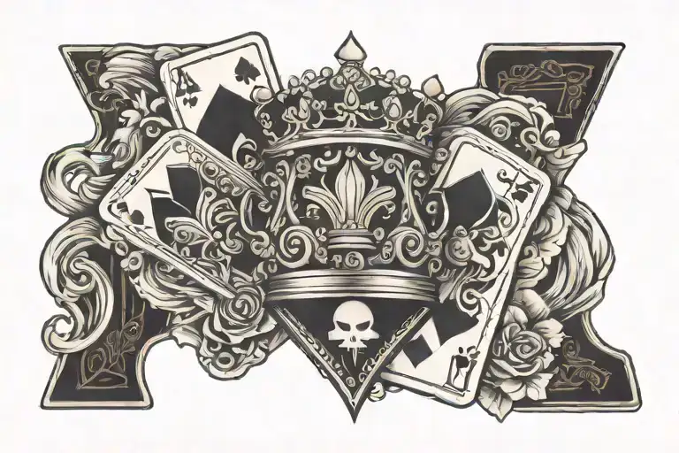 Crown And Card Ace