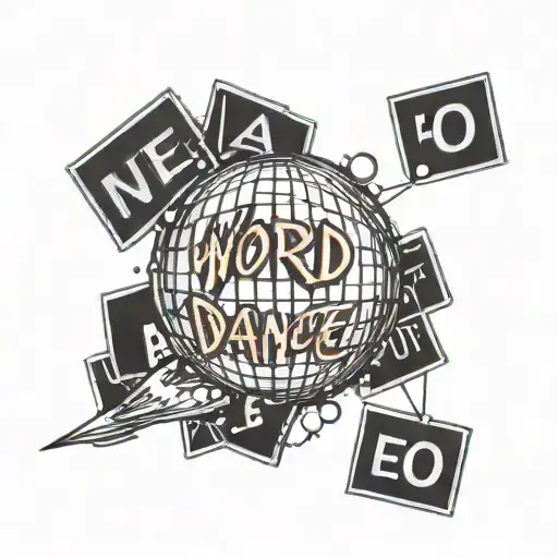 Word Dance With Disco Ball Over It Says