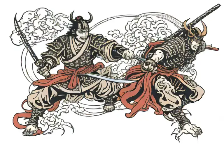 Samurai Thirsting Blood