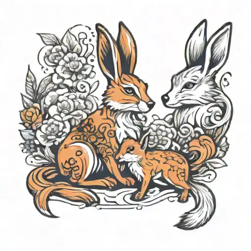 Rabbit And Fox