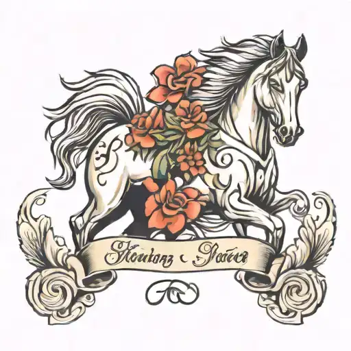 Horse Memorial Tattoo For Mom