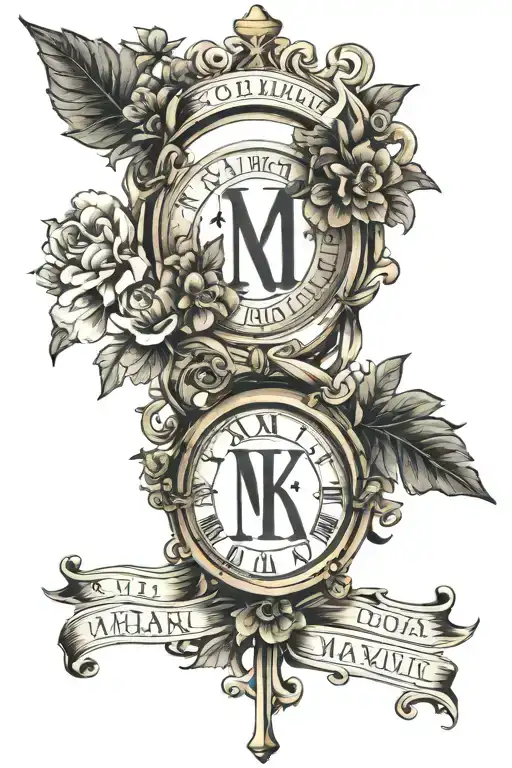 Roman Numeral Dates Intertwined