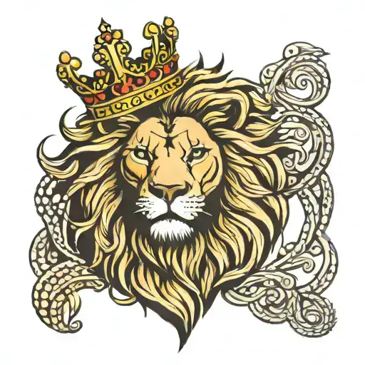 Lion With Crown Hanging