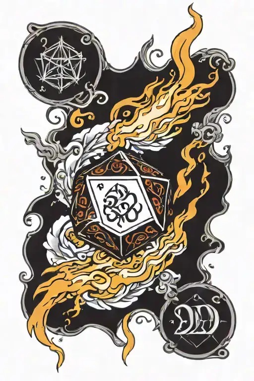 Dnd D20 Showing 20 With Fire