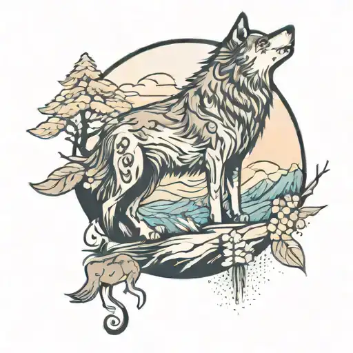 Wolf And Landscapes