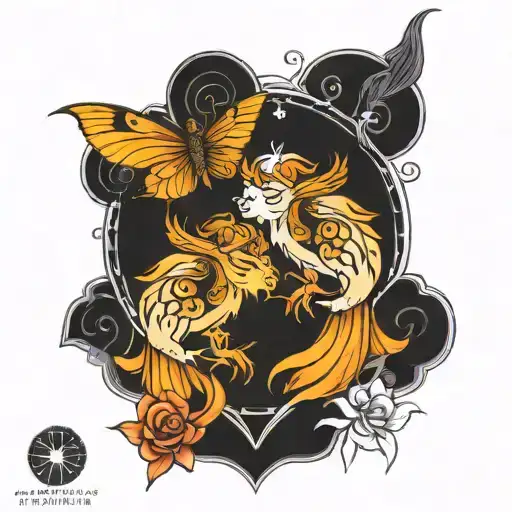 Gemini And Karma Symbol