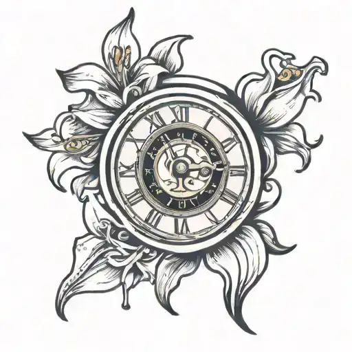 Broken Clock Face Lily
