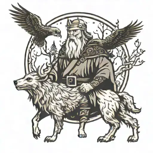 Man Meets Odin In The Woods